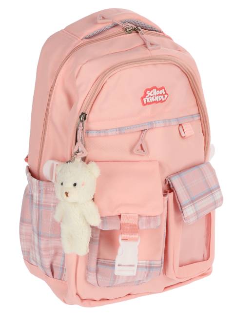 Ghiozdan Scolar SF 3F 46HX32X23cm 0.58kg ROZ Caro – imagine produs 4